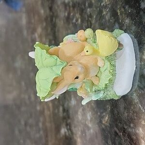 Vintage Russ Berries and Co Inc. Babby Bunny and Duckling Miniature